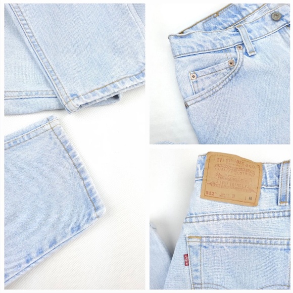 Levi's 512 W28 L30.5 slim fit tapered leg 80's Vintage mom levis 28 - Picture 7 of 8